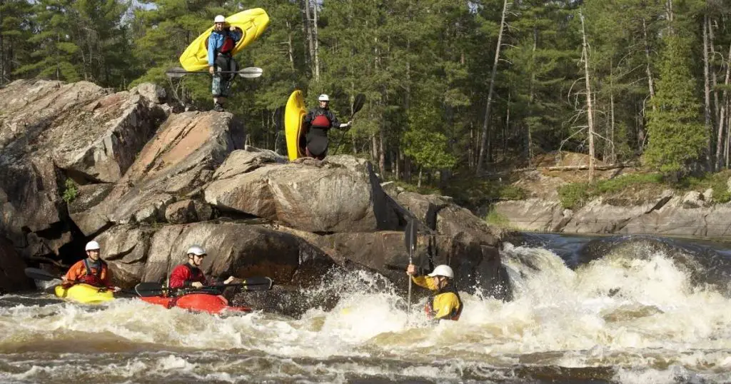 How many people can travel in a kayak?
