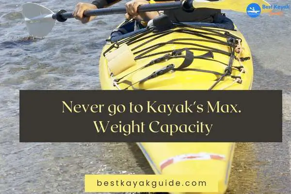Never go to Kayak's Max. Weight Capacity